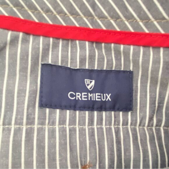 Cremieux Tan Linen Pin Striped Trousers Quiet Luxury Old Money Mafia Mens 40 - Picture 3 of 13